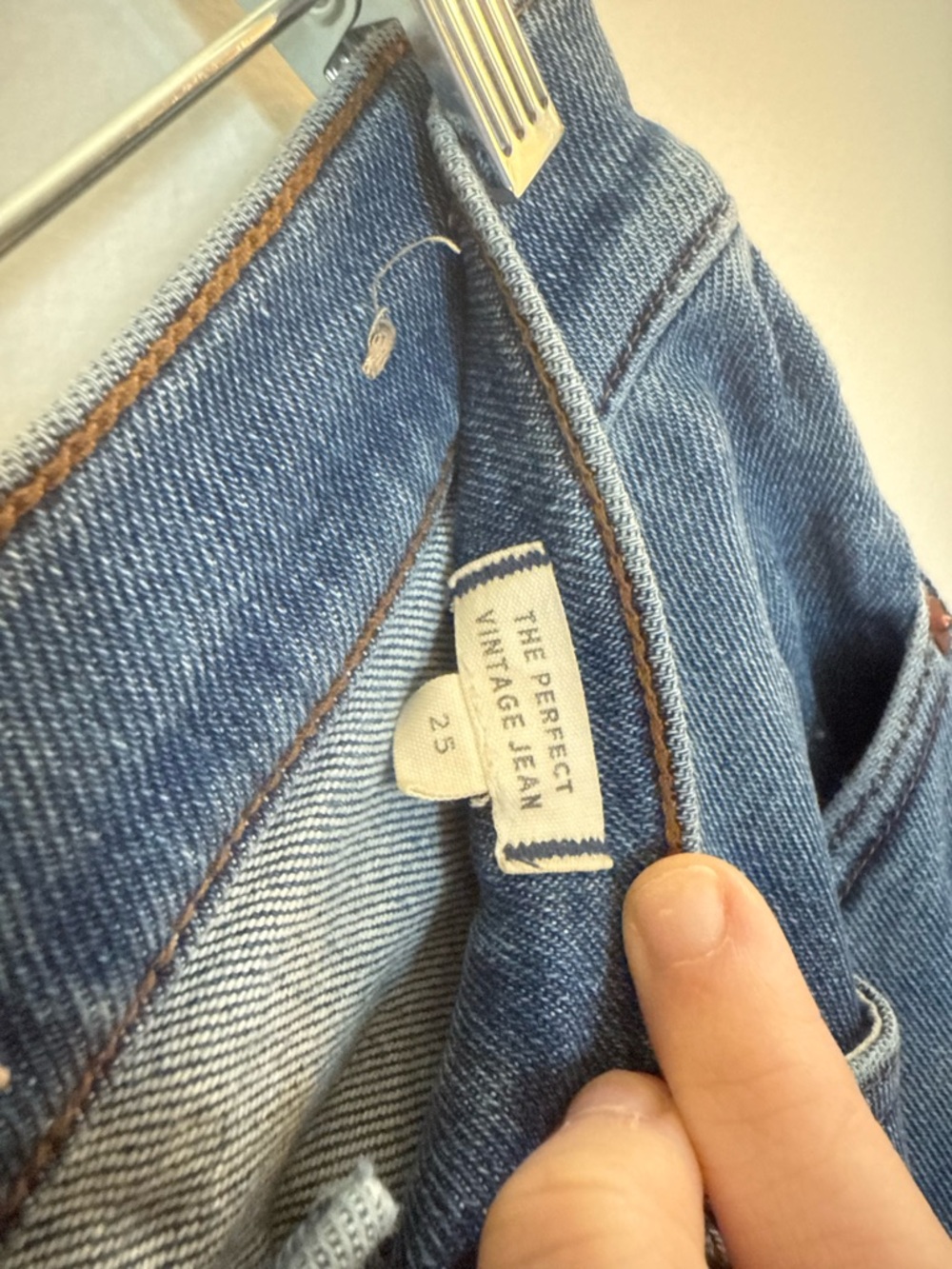 Madewell • The Perfect Vintage Jean Sz 25 Cotton Stretch Casual Capsule Wardrobe - Picture 5 of 10